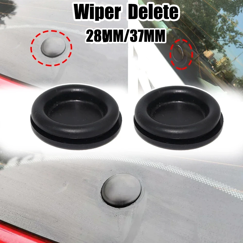 Car Rear Windshield Wiper Arm Delete For BMV 1 Series Bung Grommet Blade Rubber Plug Waterproof Block Off Tailgate 28MM 37MM