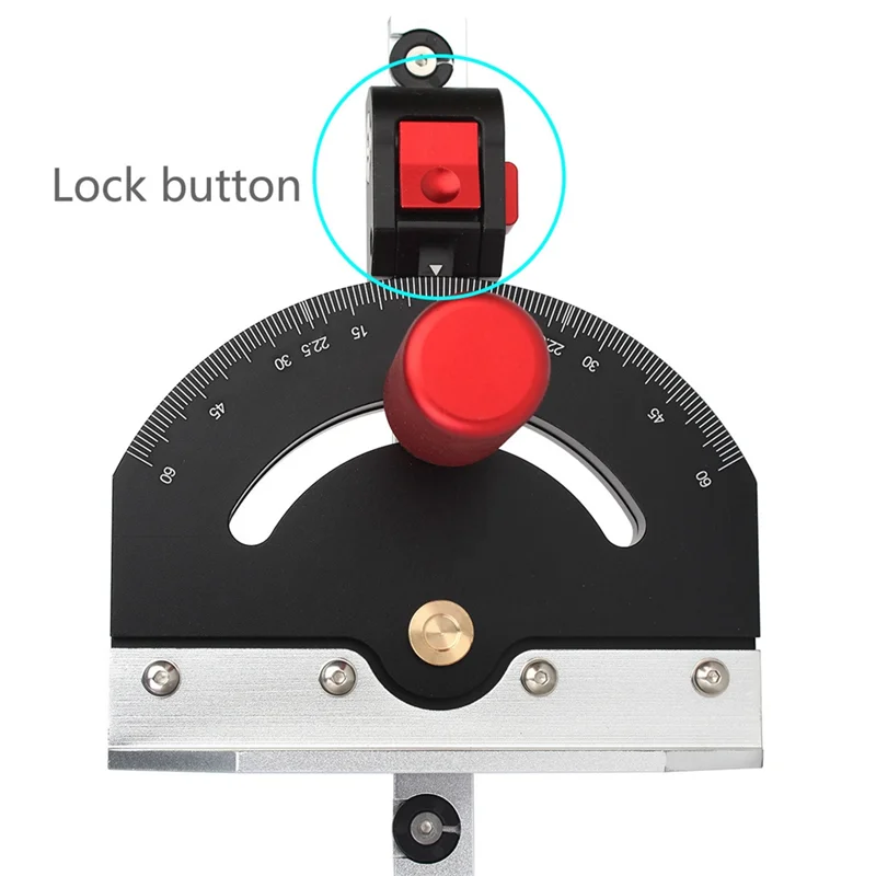 

T19C Настольная пила, угловой калибр, ручка, настольный фрезерный станок, угловой калибр, линейка для сборки, DIY плотник, деревообрабатывающие инструменты, простая установка