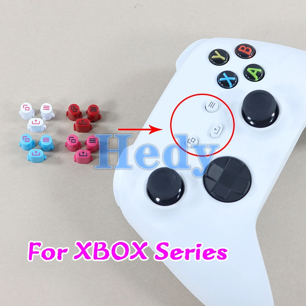 Xbox 시리즈 S X 게임 핸들 컨트롤러 공유 선택 메뉴 홈 시작 반환 뒤로 키 버튼 교체 용 1 세트