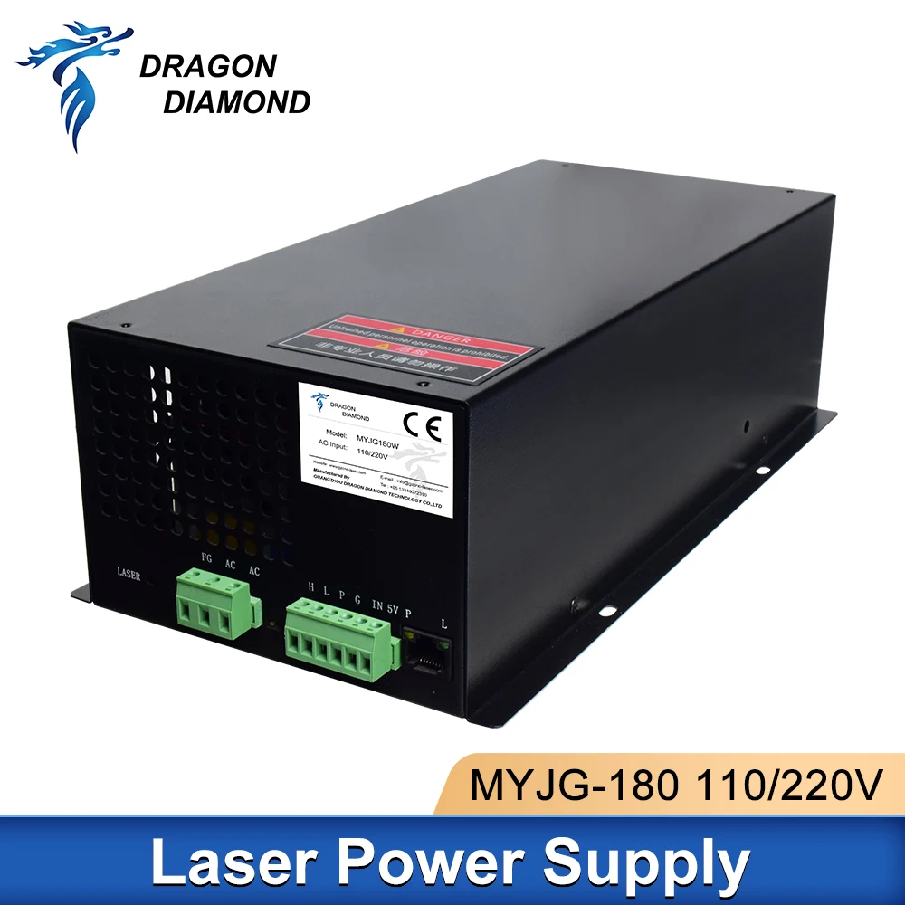 Imagem -05 - Myjg Co2 Laser Power Supply Tubo Laser para Gravação e Máquina de Corte M180 150180w