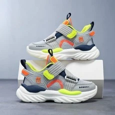 

Новая дышащая повседневная обувь, популярная детская обувь на липучке, детская обувь на мягкой подошве и износостойкая детская обувь.