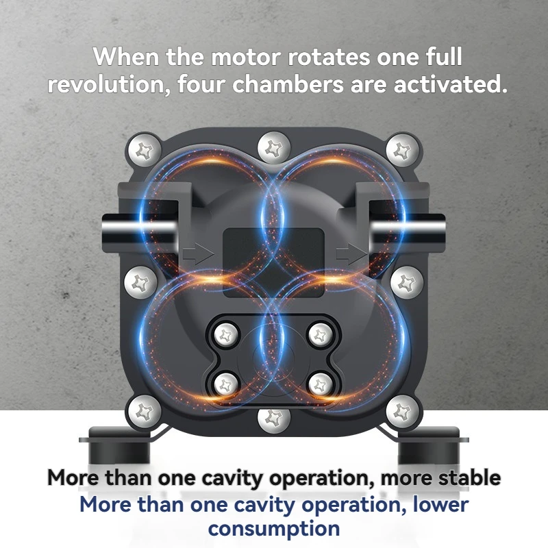 Water Purifier Accessory 24V Low‑Noise Diaphragm Pump, 75G‑200G Self‑Priming Booster Pump For RO Reverse Osmosis