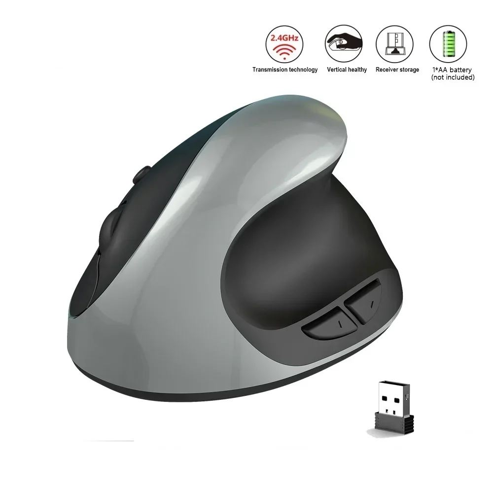 ZLRLMHY Ergonomic Lightweight 1600DPI Adjustable Optical Vertical Mouse Product X10 2.4G Wireless for Office Laptop Gaming Mouse