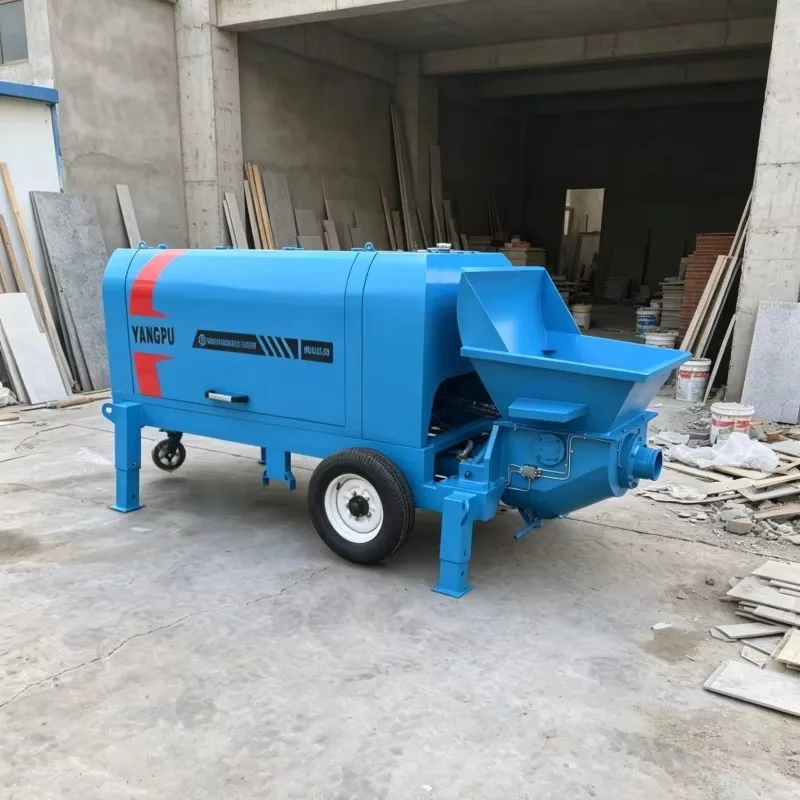 Customized 40m/h Diesel-Powered Hydraulic Concrete Pump With 120m Vertical Delivery | Trailer Boom Pump Featuring Motor