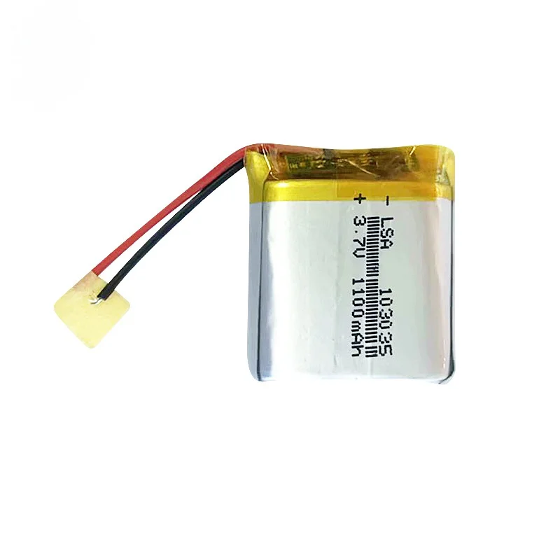 Li-Polymer Battery 103035 1100mAh 3.7V for Facial Humidifiers Tablet PCs LED Lights