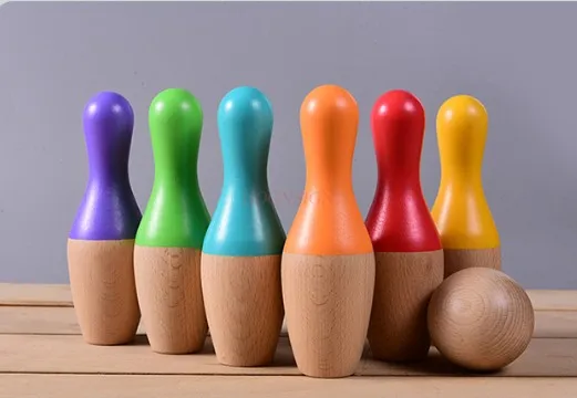 Conjunto de boliche de brinquedo infantil, quebra-cabeça de jardim de infância, simulação interna de bebê, esportes familiares e infantis