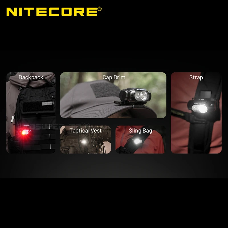 Ultral Lightweight NITECORE HA11 240 Lumens Dual Beam AA Headlamp with Generic AA Battery