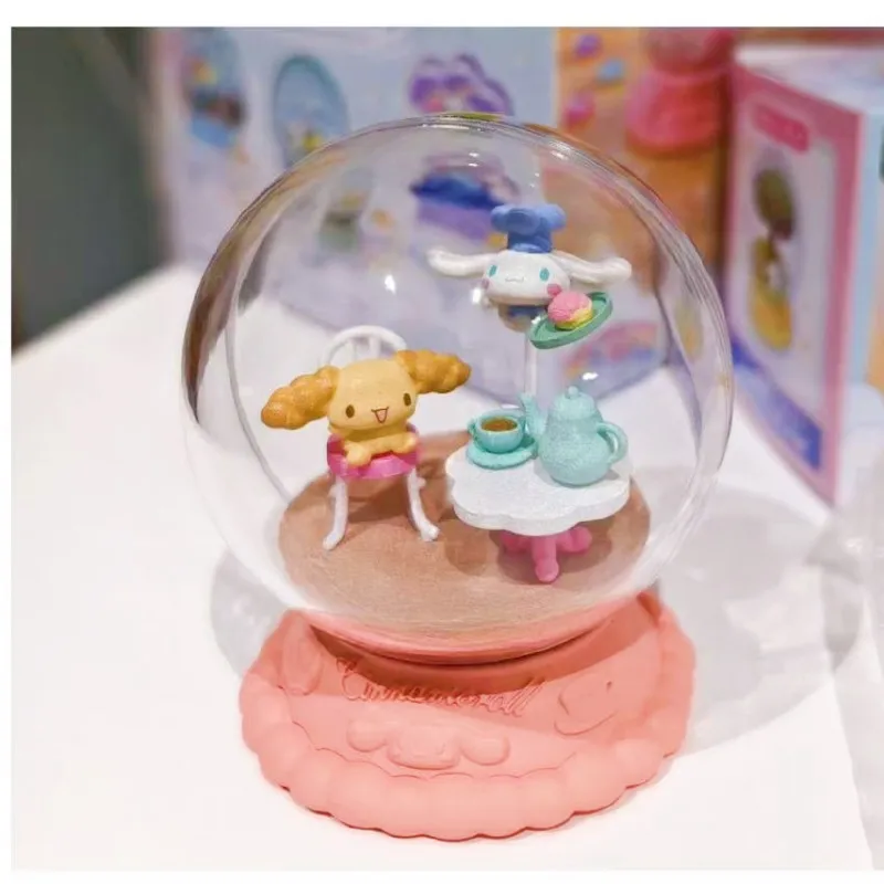 RE-MENT Gashapon Toys Sanrio Cute Cinnamoroll Terrarium Collection Blind Box Toys Collect Ornaments Kids Gifts