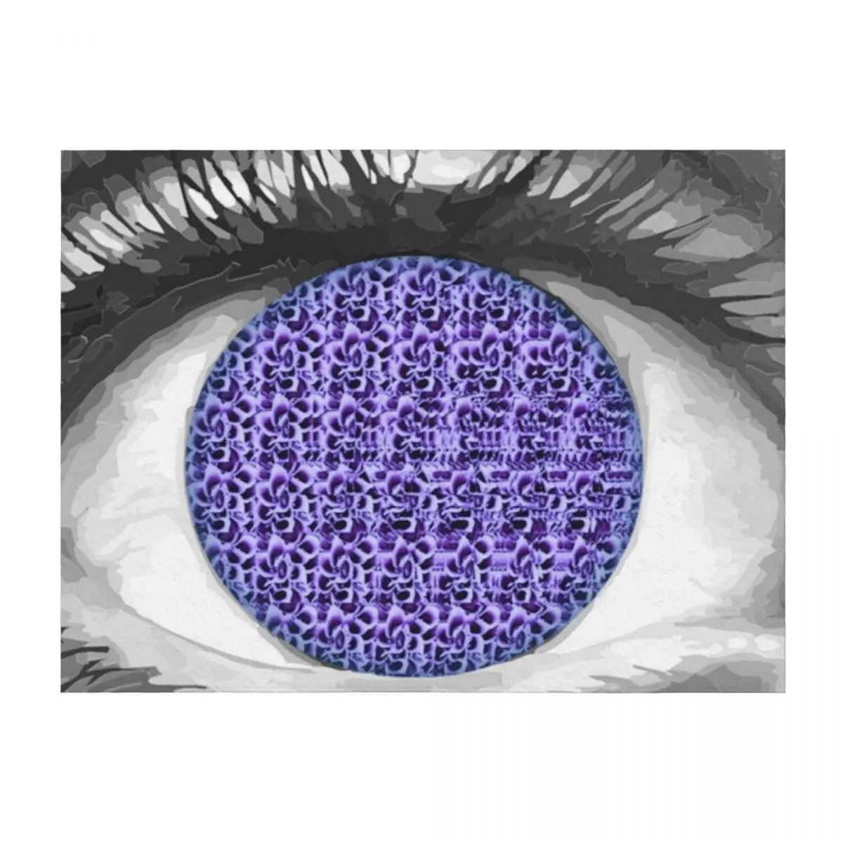 

Eye See Love Stereogram Throw Blanket Furrys Flannel Fabric Hairy Weighted Blankets