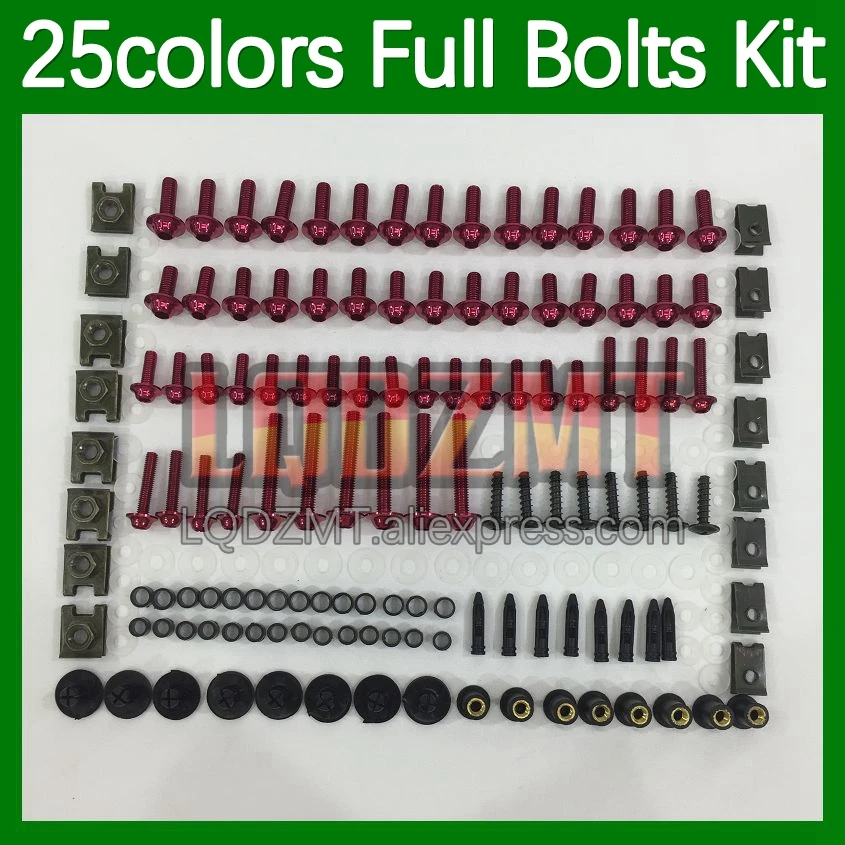 268pcs Body Bolt Full Screws Kit For SUZUKI GSX R1000 K7 GSXR 1000 CC 1000CC GSXR1000 07 08 2007 2008 Fairing Bolts screw Nut