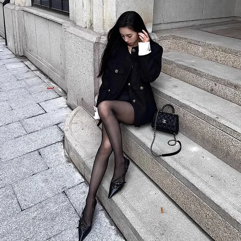 Designer Narrowband Buckle Strap HighHeels Women's Sexy Pointed Stiletto High Heels Fashion Wedding Dress Slimming Women's Shoes image 5