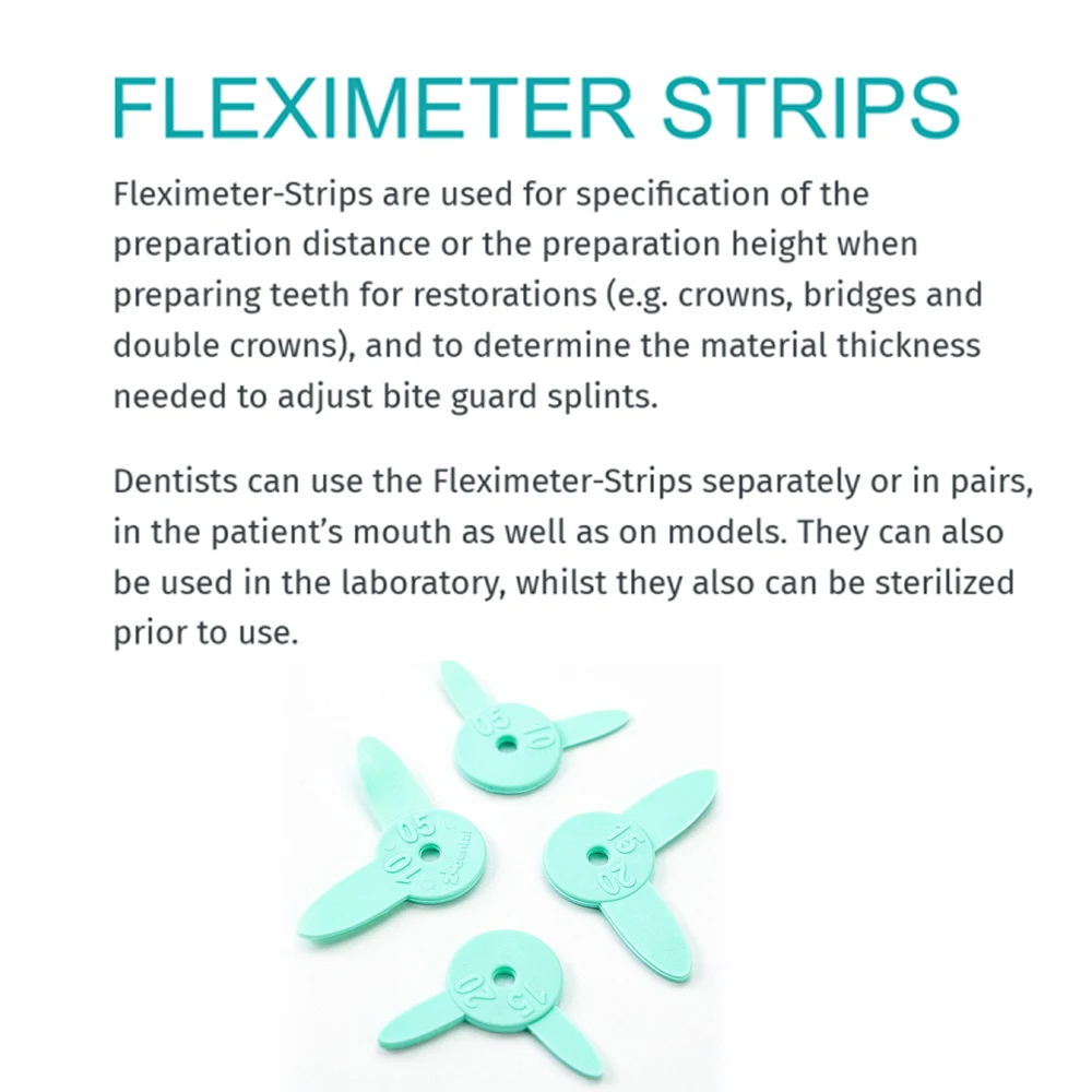 Fleximeter Strips Dental Tooth Gap Measuring Interproximal Measure Ruler Dentistry Pleximeter Orthodontic Instrument Flex Meter