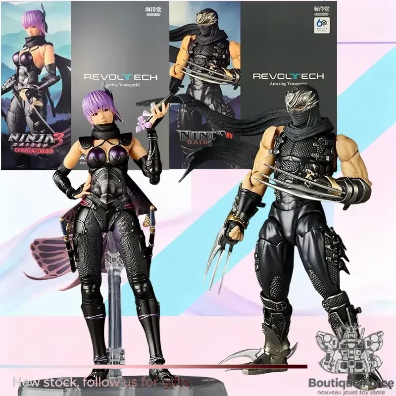 Figura Coleccionable de Alta Articulación de 150 mm de Ryu Hayabusa Ayane de Ninja Gaiden de Kaiyodo Yamaguchi, Nueva y Original