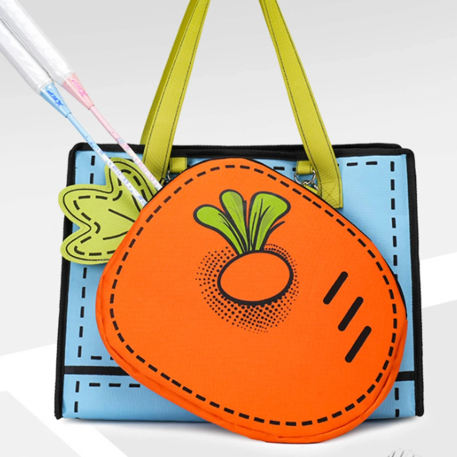 Tote Bag Structured Shoulder Bag Roomy Rectangular for Students, School, Commuting