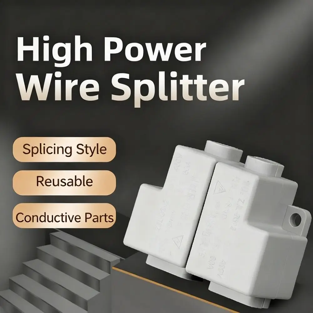 New Spliceable High Power Splitter Conductor Brass 1-6mm² Wire Connector Quick Terminal Block Electrical