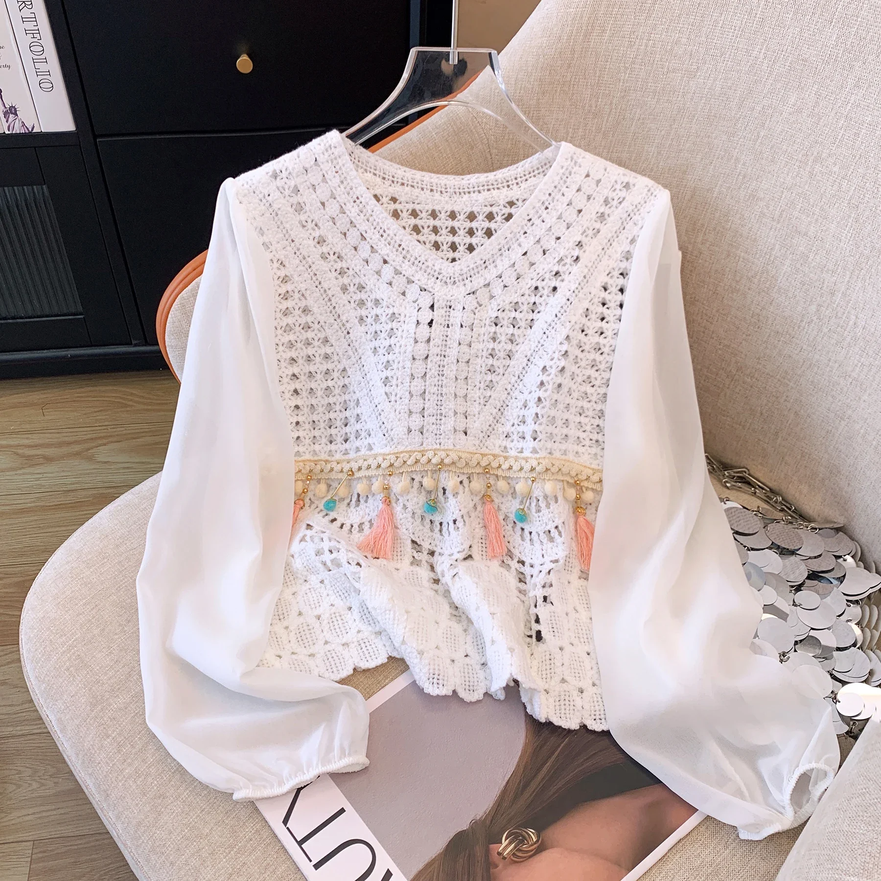 vakantie vrouwen gehaakte tops zomer vrouw uitgeholde t-shirts