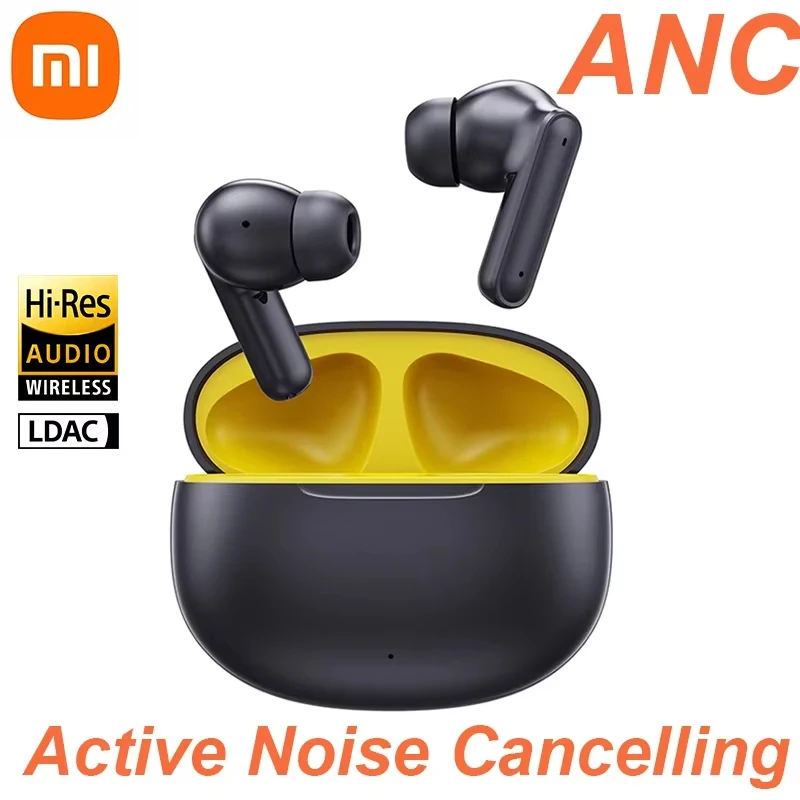 XIAOMI ANC Wireless Earphones Active Noise Cancelling headset T80S Bluetooth5.3 Headphone Touch Control With Mic for phone