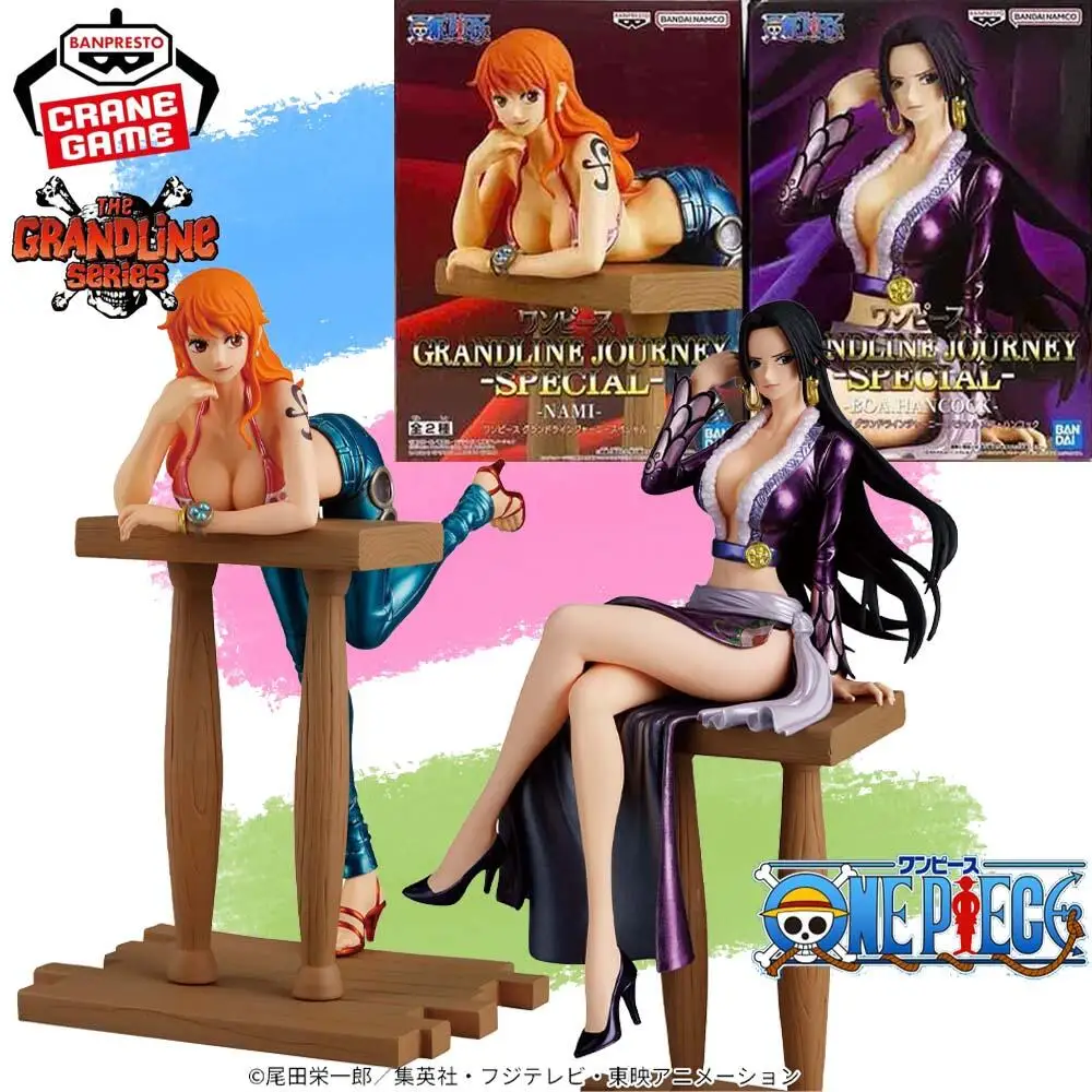 

In Stock Genuine BANPRESTO One Piece Grandline Journey Special Nami Nico Robin Figure Anime Model Toy
