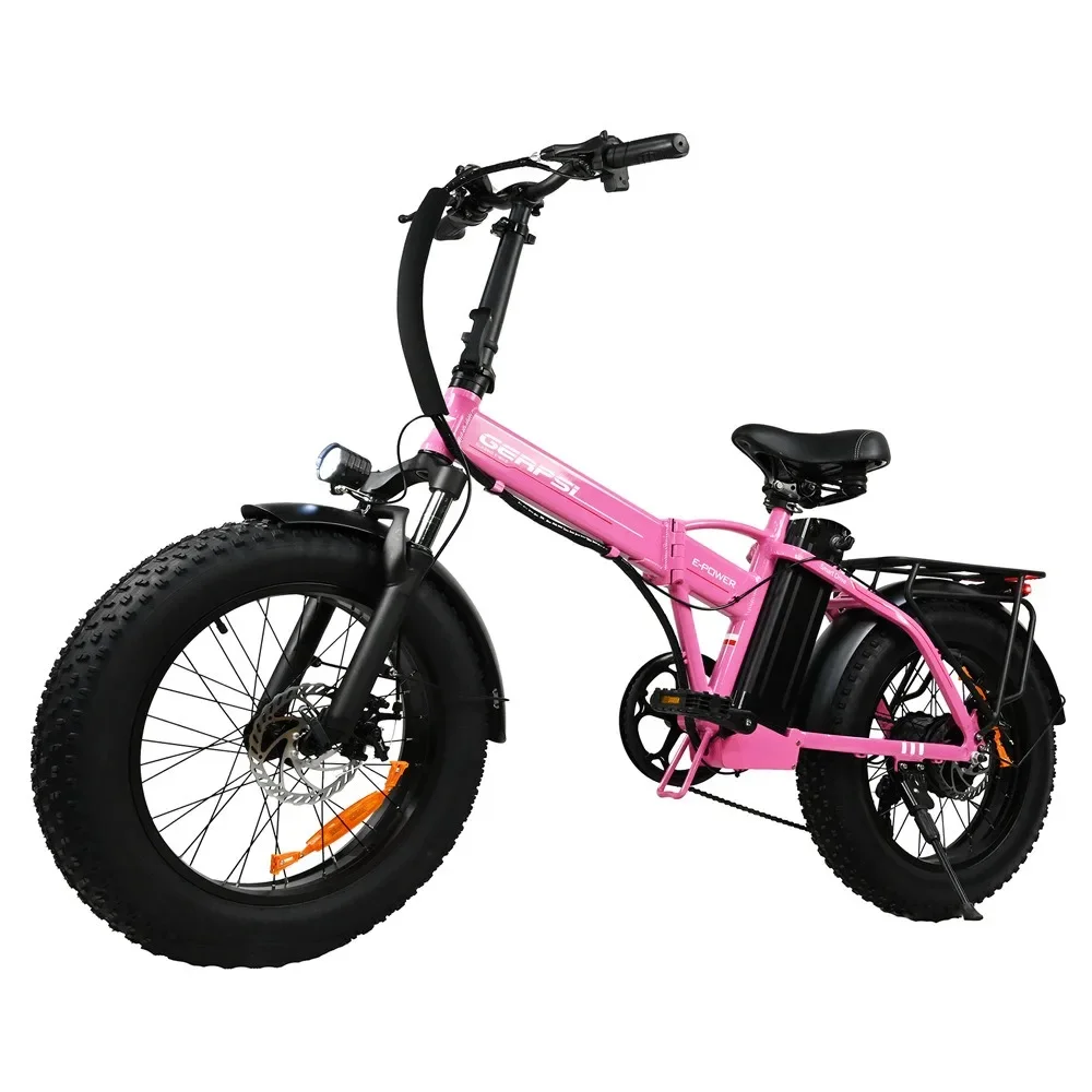 

--Removable Battery City Electric Folding Ebike 20 Inch 13Ah 48V 500w High Power Assist Bicycle 4.0 Fat Tire Ebike