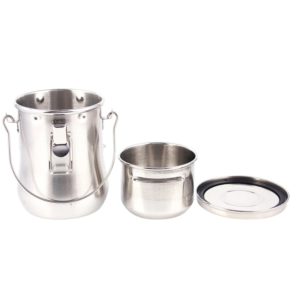 

Durable Stainless Steel Paint Brush Washer Compact Double-Layer Design for Various Solvents Portable Lightweight Art Pen Holder