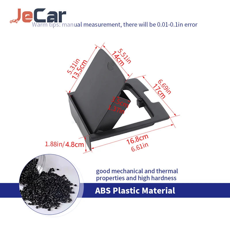 JeCar مسند ذراع السيارة صندوق التخزين المنظم ABS المواد ل جيب رانجلر JK 2011-2017 اكسسوارات السيارات الداخلية #4