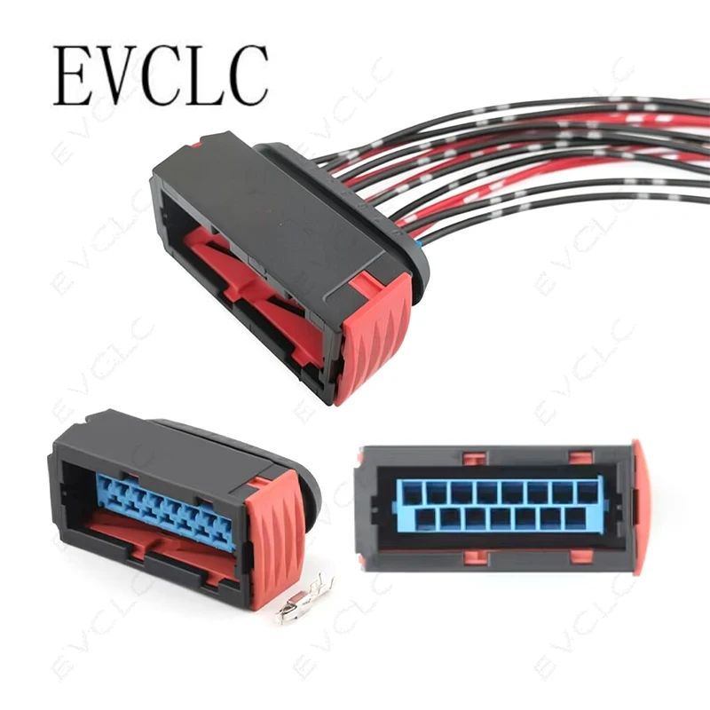 1 Set 15-Pin Automotive Wiring Harness Connector 144980-1 for Peugeot 408 C4L Citroen C3 Dongfeng Peugeot 307 308 Headlight Plug