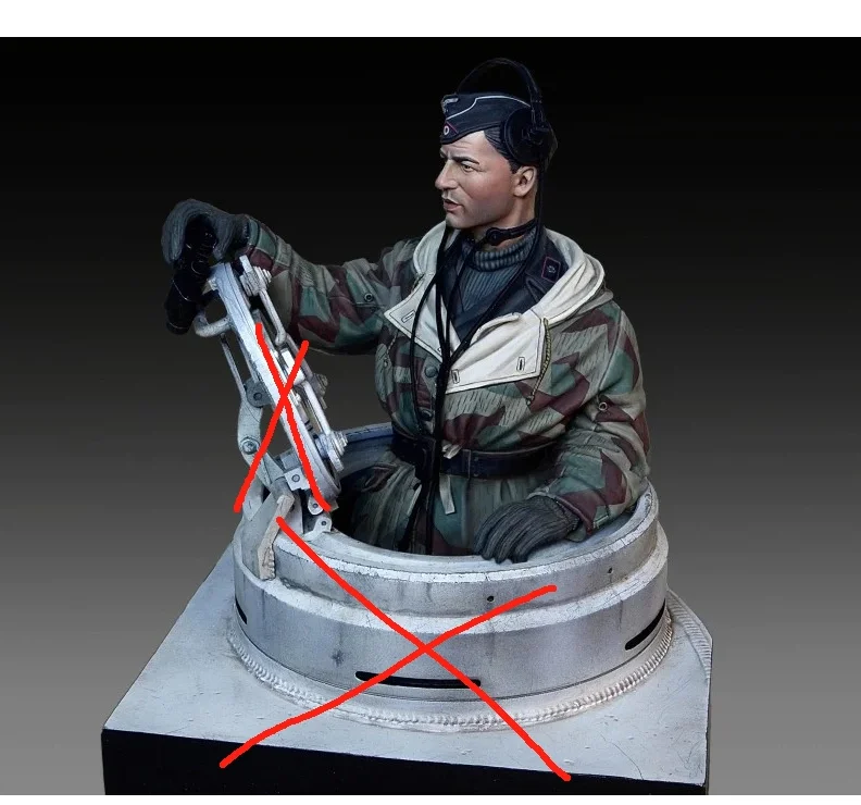 1/35 figura modello in resina GK, kit non assemblato e non verniciato