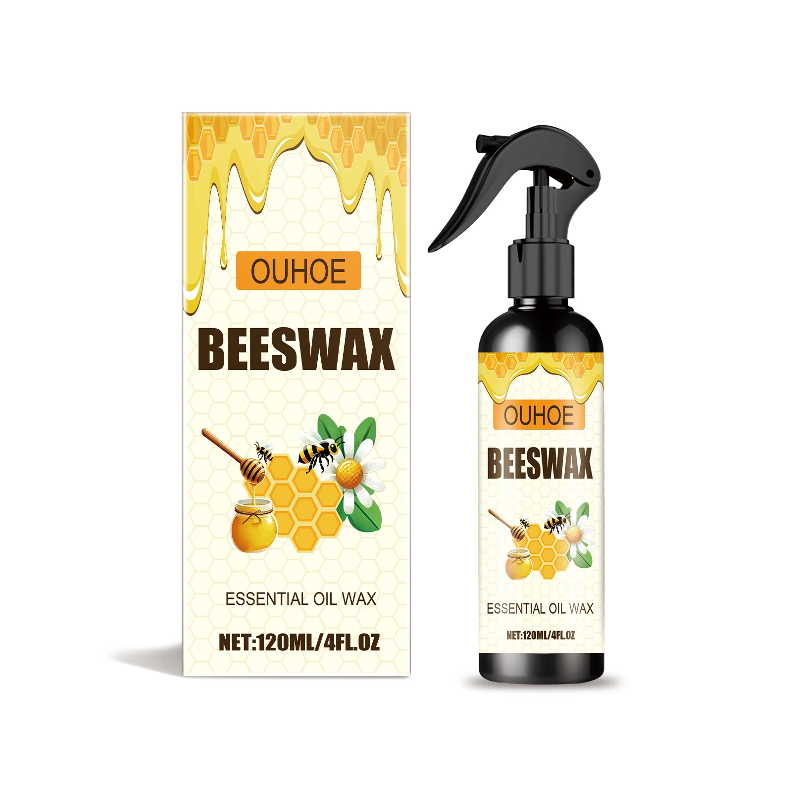 Ouhoe Furniture Beeswax Spray Furniture Floor Care Polishing Waterproof Anti-Chapping Scratch Renovation Maintenance Wax