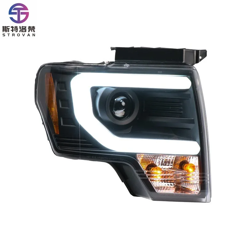

Deren High qualityFor Fords 6.2 Raptor F150 08-15 Headlight Assembly Modification LED Light Plate Dual Light Xenon Headlights