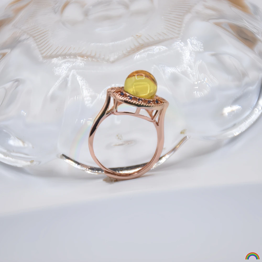 

Natural Mexican Blue Pepper Ring for Women, Retro Versatile Food Ring, Gift Girlfriend Ring, Rwbuy Brand Design