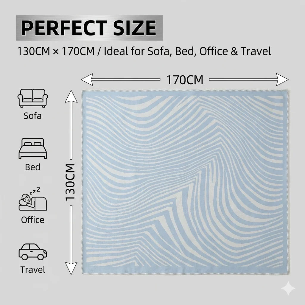Cobertor de Luxo em Imitação d - Cashmere Throw Blanket avaliação e preço