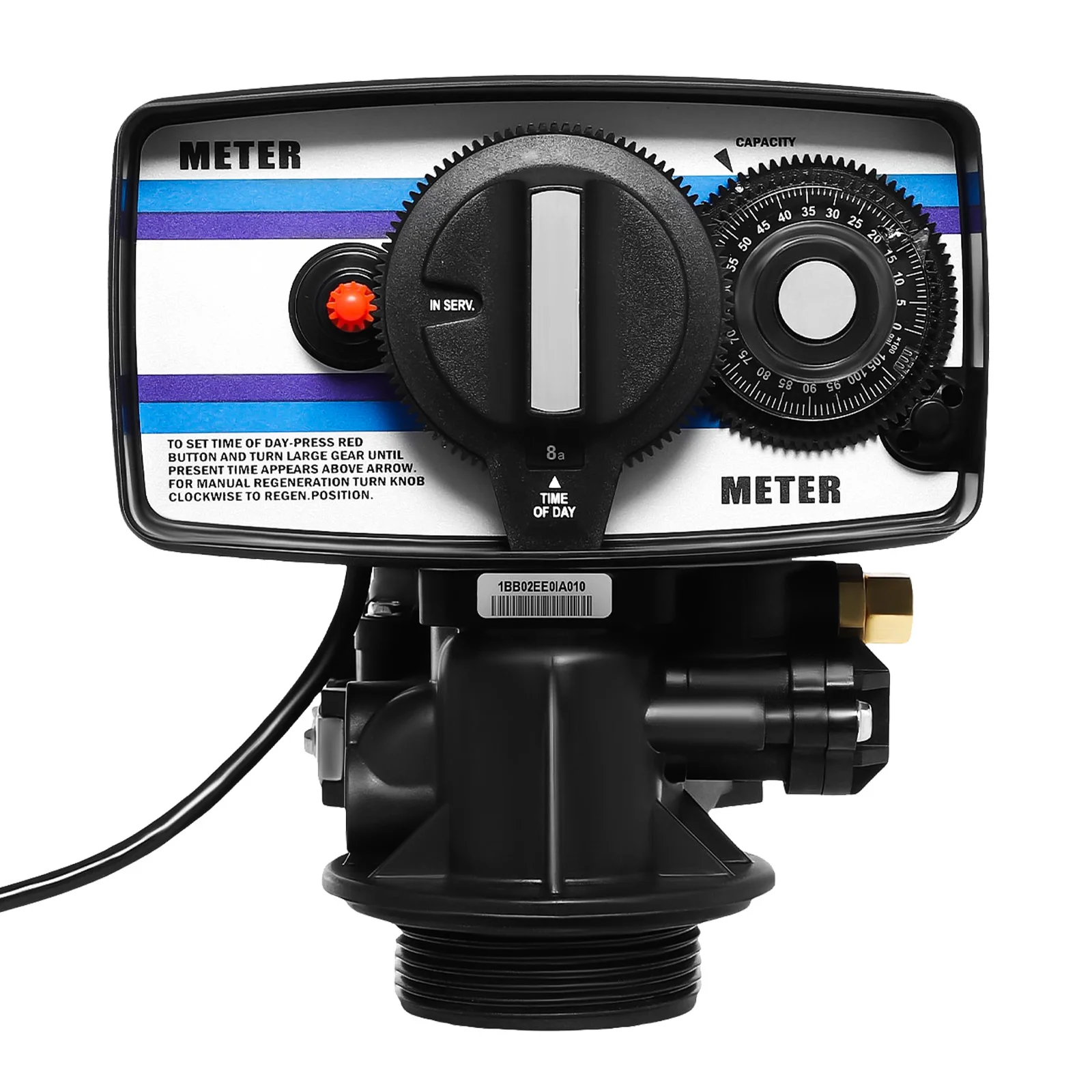 

110V Timer Control Valve, Digital Control Valve for Water Soften, 5600SM Flow Type Whole House Water Softener Control Valve