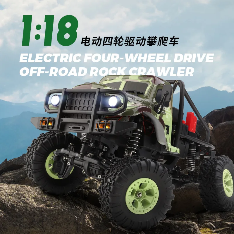 

【New】Wltoys-Remote Control Car For Children, High Speed Electric Off-Road Climbing Vehicle, Scale 1:18, 4wd Boy Birthday Gift