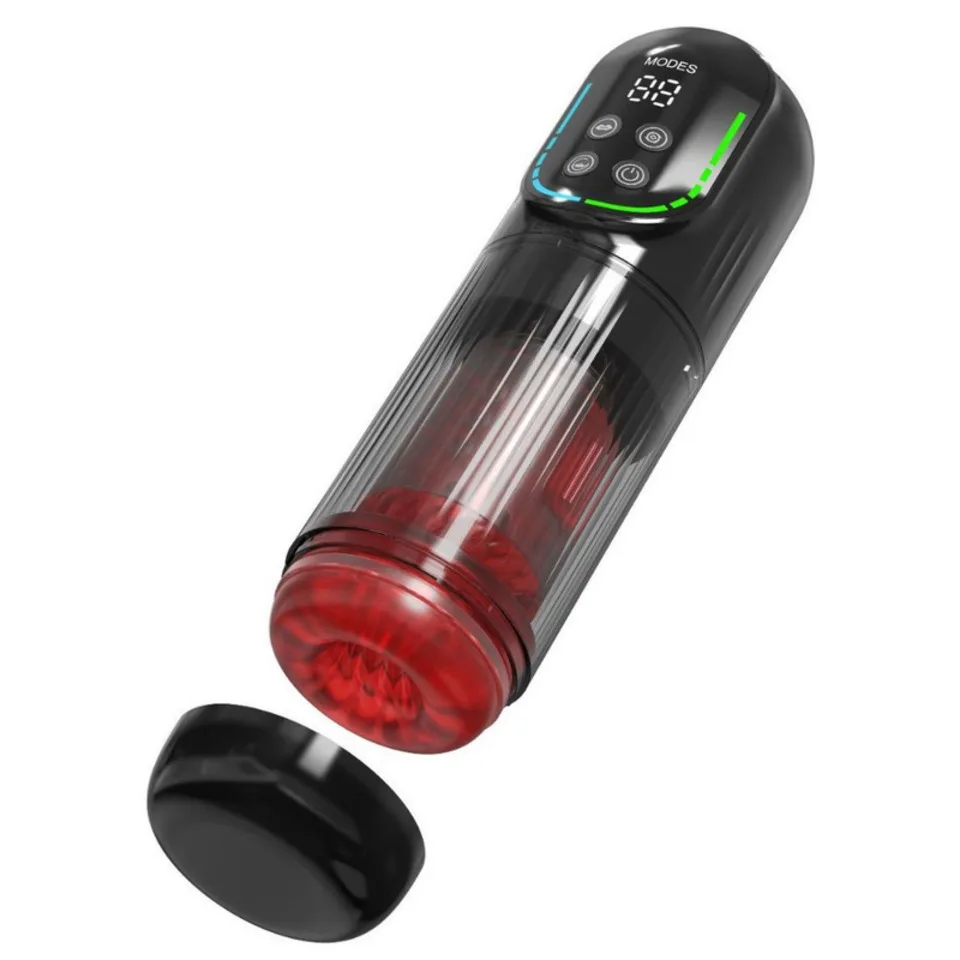 Automatic Telescopic Thrusting Male Masturbator Cup Sucking Vibrating Masturbation Vagina Pusssy Blowjob Adult Sex Toys For Men