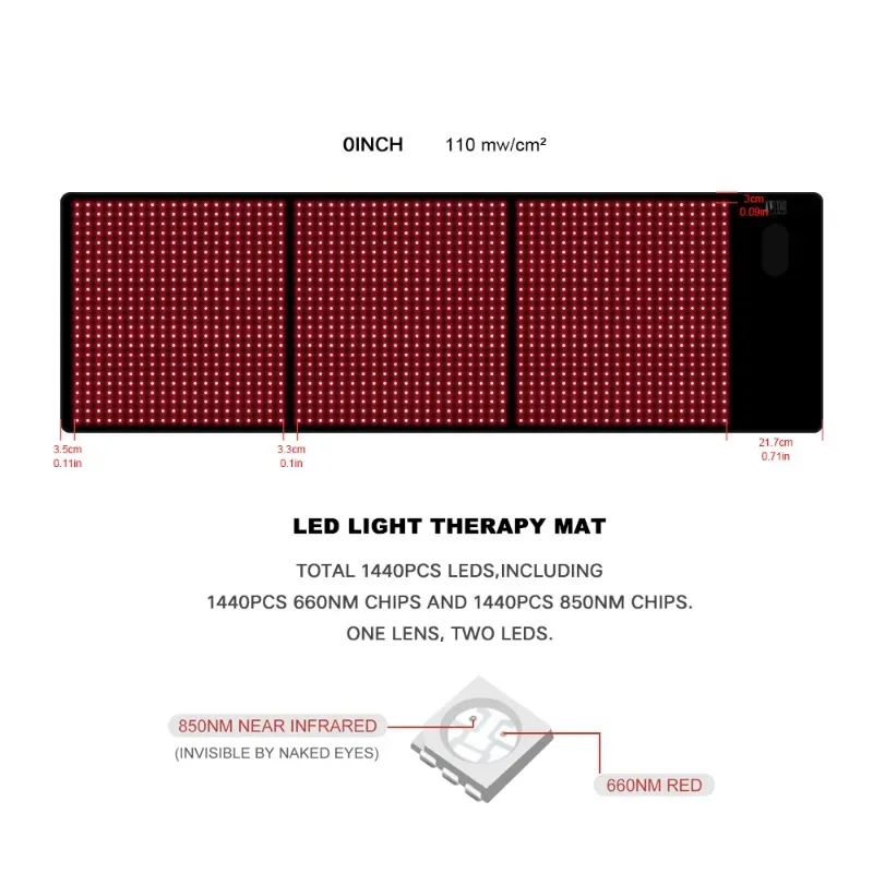 AZURE LED Infrared Red Light Therapy Wrap Belt Mat Blanket for Whole Body Healthy PDT Device Machine Infrared Lamp