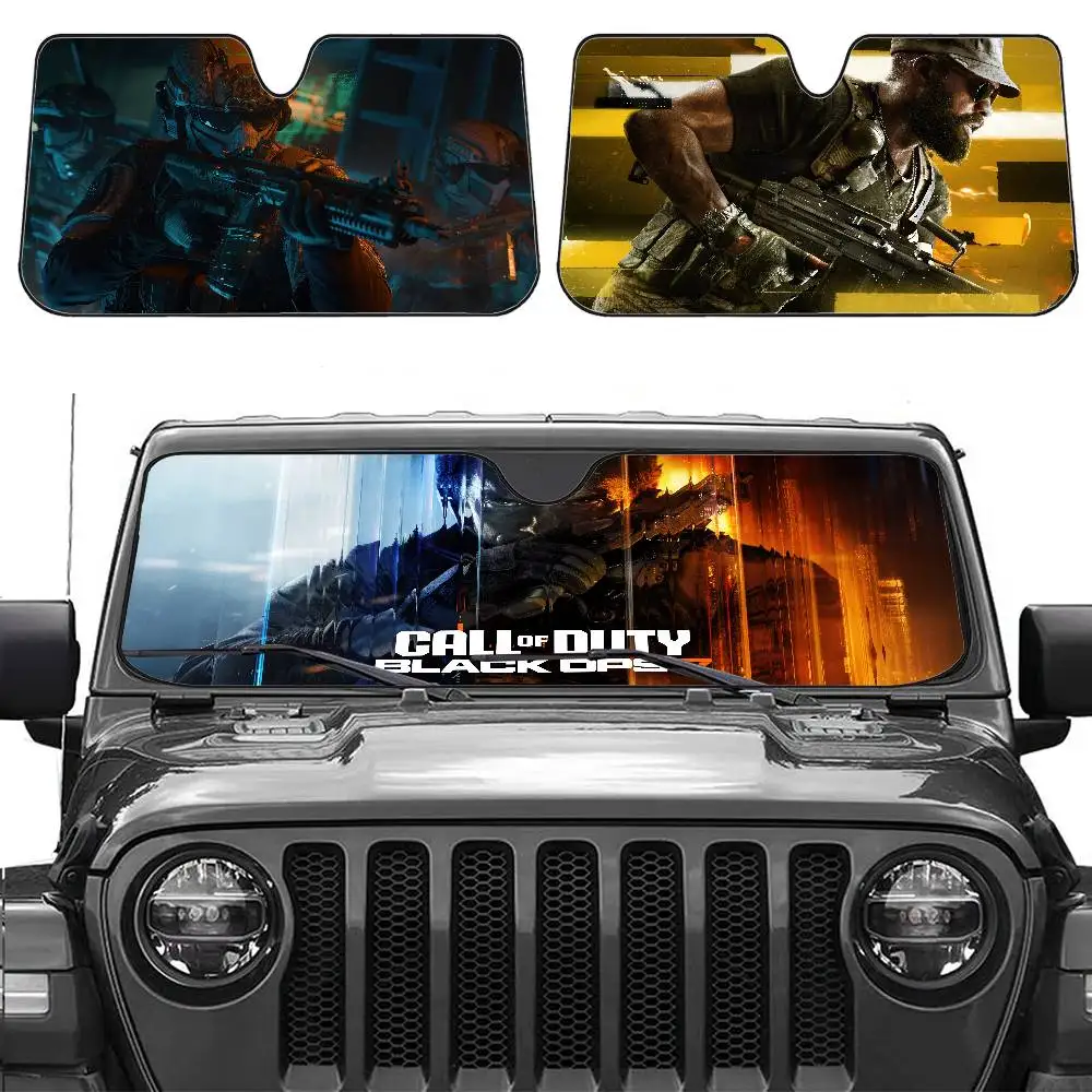 

C-Call Of Duty мультяшная оконная фольга с подогревом, солнцезащитный козырек на лобовое стекло, козырек на переднее окно автомобиля, инструменты для защиты от солнца, новинка
