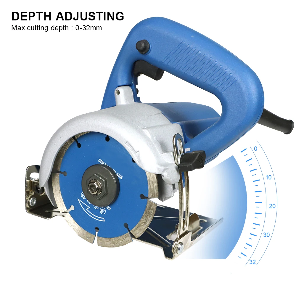 1200W大理石カッター、セラミックタイル切断機、タイルソー、電動タイル＆石材ソー、セラミックタイルや木材の切断調整可能