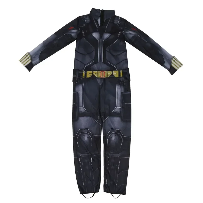 Costume da bambino in noce nera, tuta, vestito operato da ragazza, supereroe, carnevale di Halloween, costumi cosplay per bambini, taglia dalla S alla L