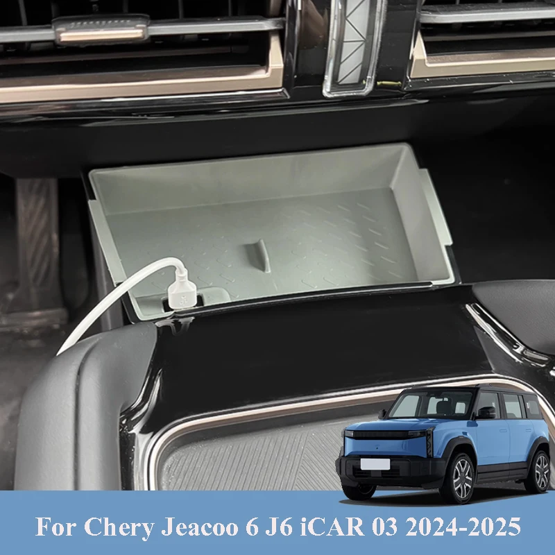 

For Chery Jeacoo 6 J6 iCAR 03 2024-2025 Car Front Central Control Expand Storage Categories Boxes Interior Accessories