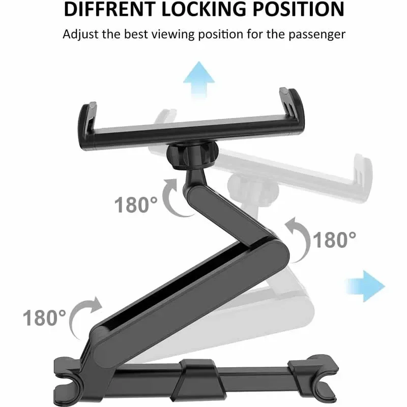 Uniwersalny uchwyt samochodowy na zagłówek tylnego siedzenia do iPada Air 4-11 cali Obrót o 360 stopni mini tablet PC Stojak samochodowy na telefon