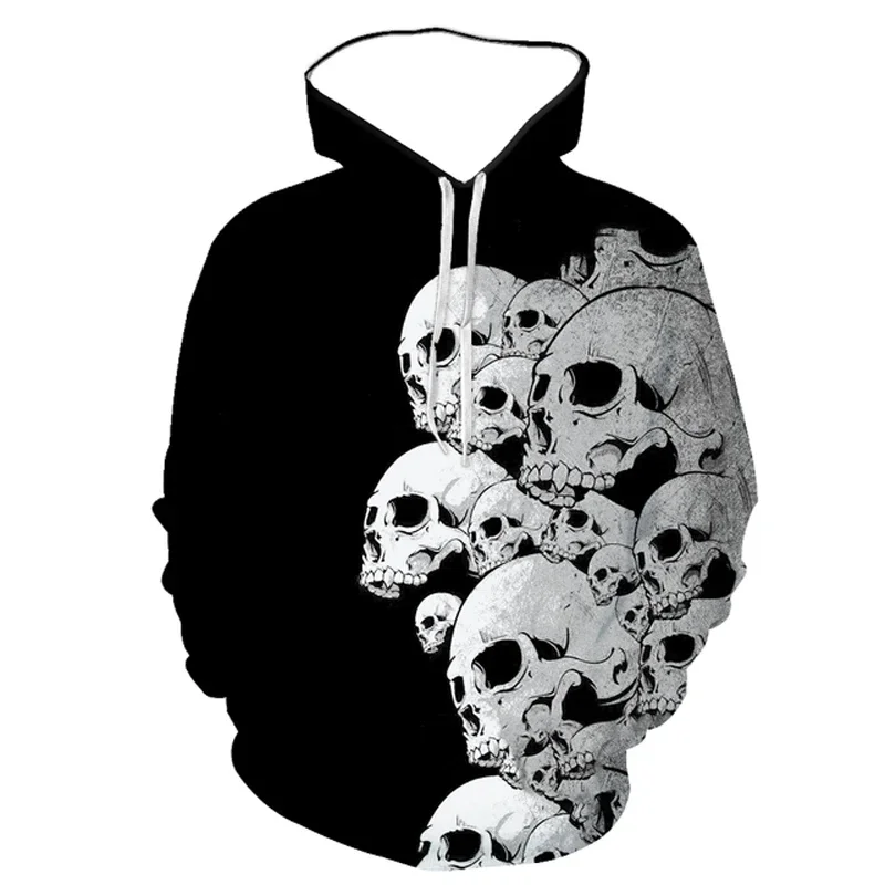 Skull Fashion Style 3D Printed Hoodies Unisex Pullovers Hoodie Casual Sweatshirts Street Top Tracksuit