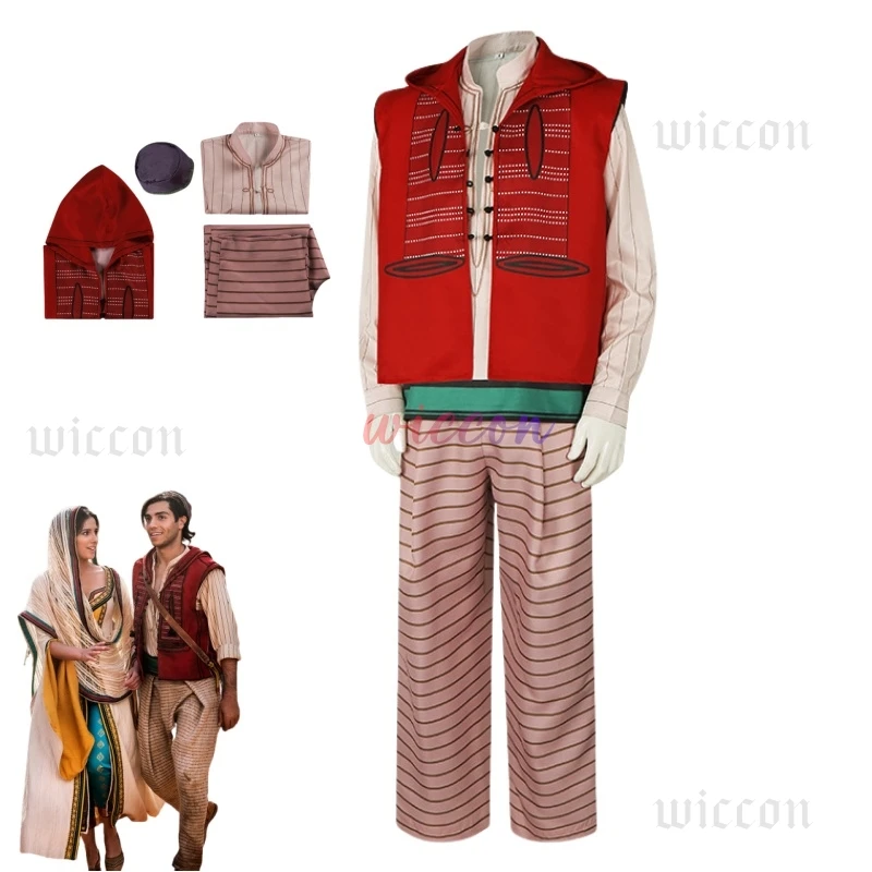 

Action Film Aladdin Cosplay Costume Prince Performance Suit Revenge Of Jafar Halloween Carnival New And Strange Clothing