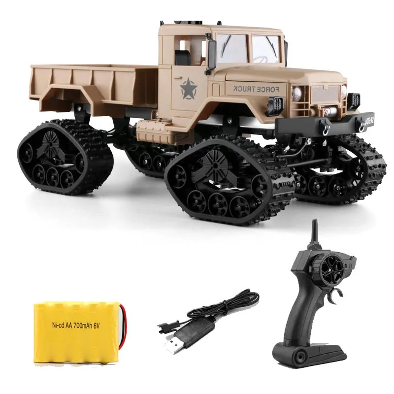 WiFi RC Truck 2.4Ghz 1/16 4WD Off-road RC Car with Front Light WiFi FPV 720P HD Camera Brushed Four-wheel Drive Truck RTR