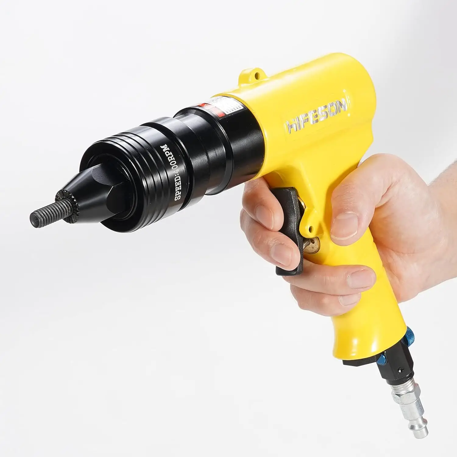 Pneumatic Rivet Nut Gun with 1/4 & 5/16 & 3/8 Self-Locking Head Gun,Quick-Change Mandrels,Industrial Grade Adjustable Speed Air