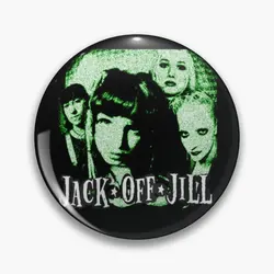 Jack Off Jill  Soft Button Pin Lapel Pin Cartoon Creative Collar Hat Jewelry Metal Cute Brooch Clothes Funny Badge Decor Fashion