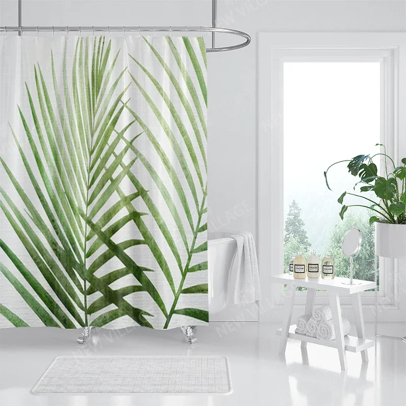 Waterproof fabric shower curtains Bathroom curtain accessories 180x200 Bath curtain for shower 240*200 nordic boho decoration