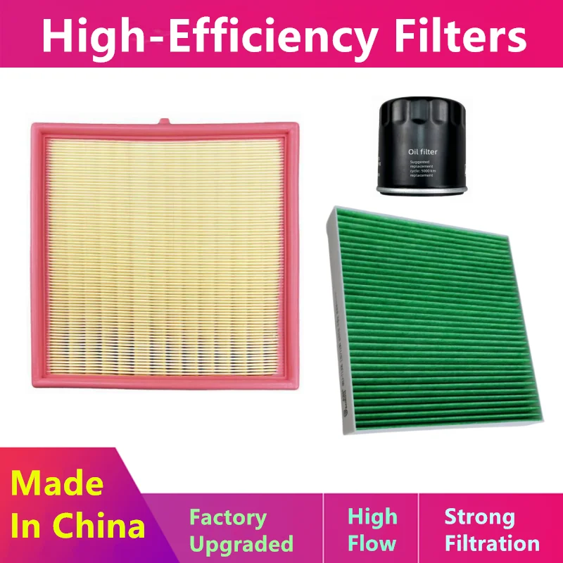 3pcs/Filter Set For Geely Binrui Cool 1.5t 1.0t 1.4t/Oil, Air Nacelle Filter/Auto Parts