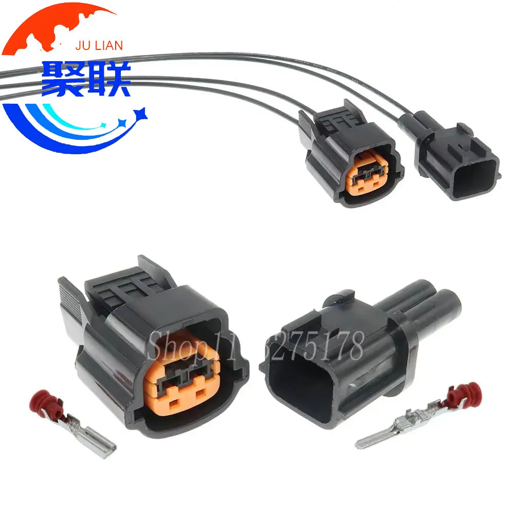 1Set 2Pin 6098-0137 6920-0079 Car Waterproof Connectors Horn Ballast Plug Speaker Wiring Connection Socket