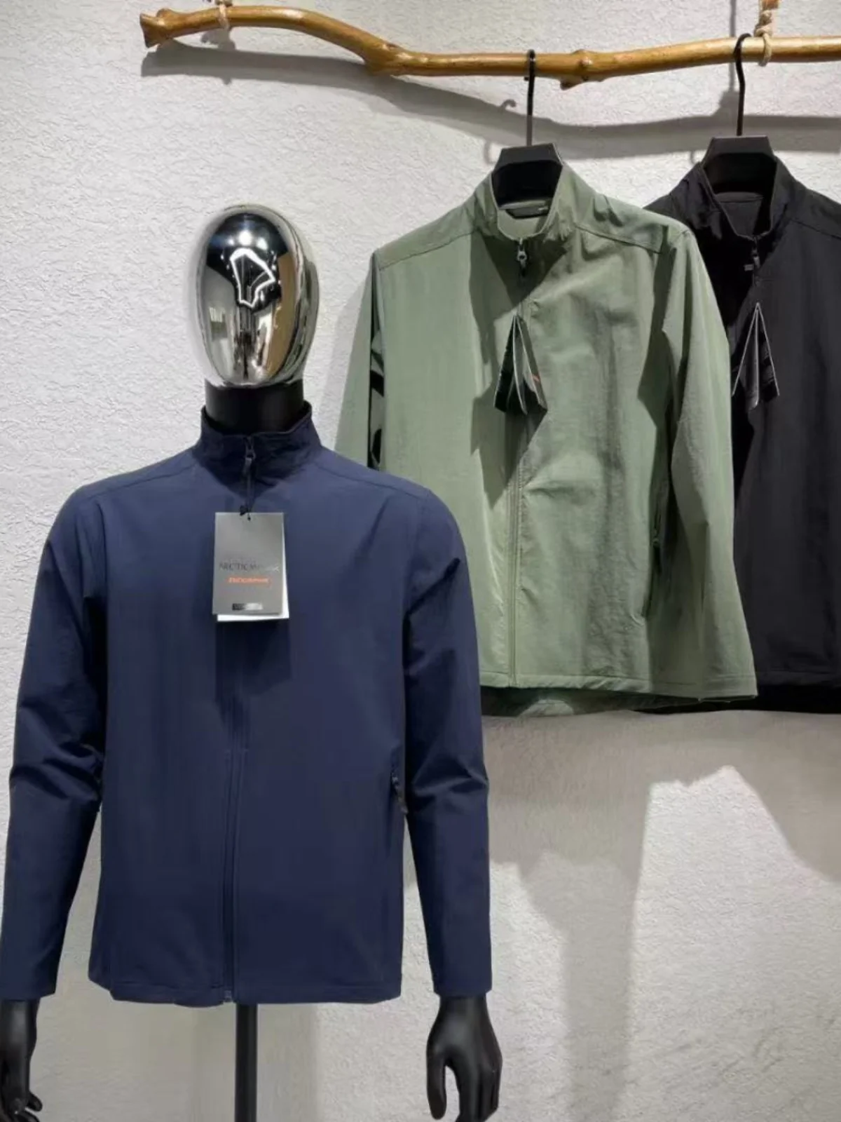 

2024, весенне-осеннее новое мужское повседневное джемтовое пальто с воротником-стойкой, однотонное простое модное удобное корейское модное пальто