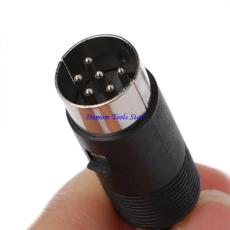 57BE Male DIN Plug Socket Connector 3/4/5/6/7/8 PIN Chassis Cable Mount